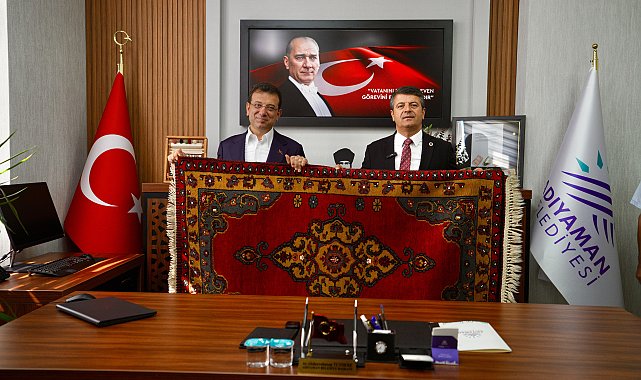 Zeybek ve İmamoğlu, Adıyaman Belediye Başkanı Tutdere'yi ziyaret etti