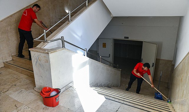 Ankara Büyükşehir Belediyesinin projesiyle hafta sonu toplam 48 okul temizlendi