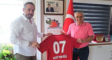 Antalyaspor Başkanı Boztepe'den Başkan Topaloğlu'na ziyaret