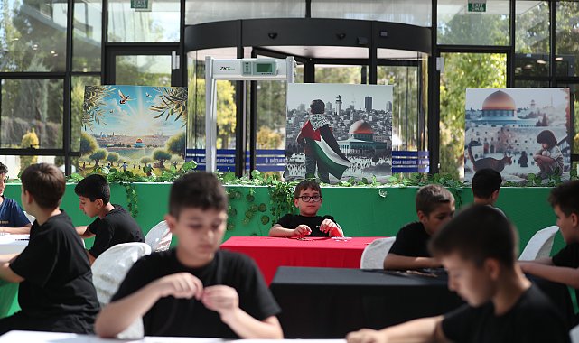Bağcılar’da çocuklar, Gazze’deki zeytin ağacı katliamına tepki gösterdi
