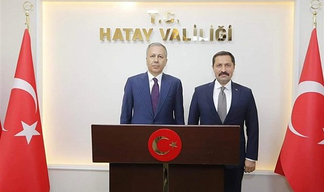 Bakan Yerlikaya'dan, Vali Masatlı'ya ziyaret