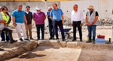 Başkan Altay ve Başkan Kavuş Şükran Mahallesi Arkeolojik Park Alanında İncelemelerde Bulundu