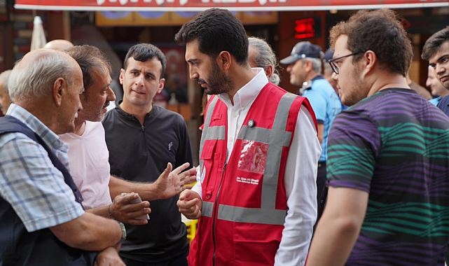 Başkan Bingöl'den Cami Mahallesi’nde esnaf ve vatandaş ziyareti
