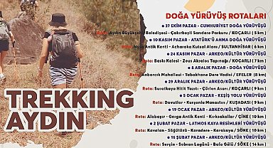 Başkan Çerçioğlu, doğaseverleri 'Trekking Aydın' etkinliği ile buluşturuyor.