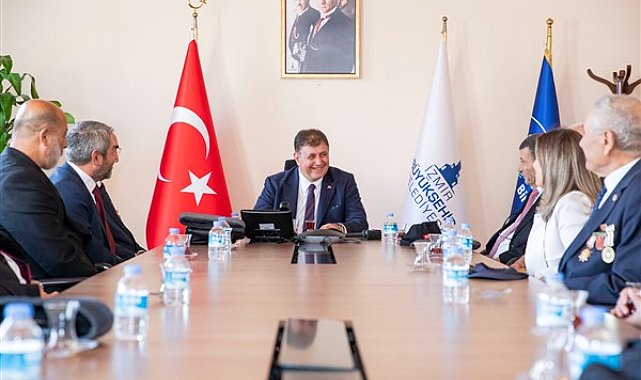 Başkan Tugay, gazi derneklerini makamında ağırladı