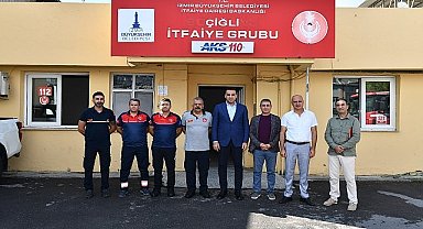 Başkan Yıldız'dan Çiğli İtfaiyesine Anlamlı Ziyaret