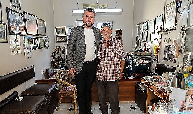 Belediye Başkanı Görkem Duman'dan, Buca'nın en eski kunduracısına ziyaret