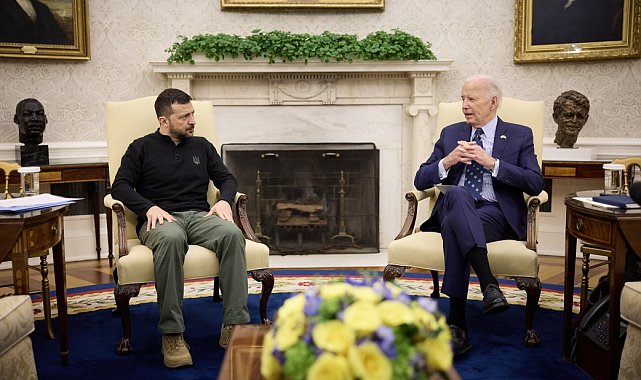 Biden, Zelenski'yi Beyaz Saray'da ağırladı