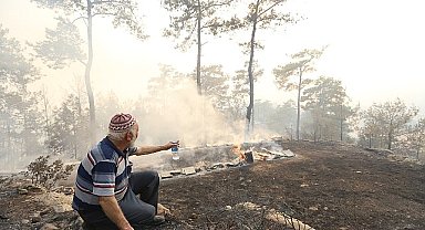 Büyükşehir Orman Yangınları Sonrası Üreticinin Yanında