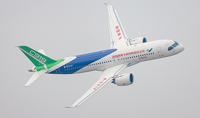 Çin yerli uçağı C919, 517 bin yolcu taşıdı