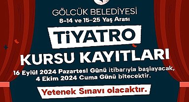 Gölcük Belediyesi tiyatro kursu kayıtları başladı.
