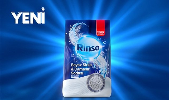Grileşme karşıtı bembeyaz çözüm: Yeni Rinso Beyaz Sirke ve Çamaşır Sodası Toz Deterjan
