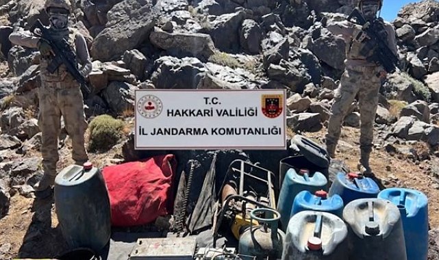 Gürz-17 operasyonlarında 71 mağara, sığınak ve barınma alanı imha edildi