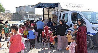 Kahramankazan Belediyesi mevsimlik tarım işçilerine yardım elini uzatarak destek olmaya devam ediyor.