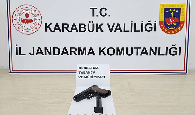 Karabük'te ruhsatsız silah operasyonu
