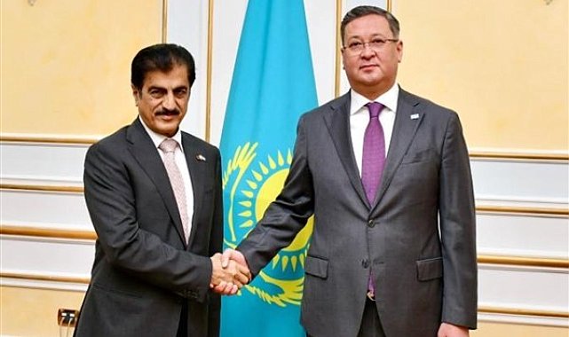 Kazakistan Dışişleri Bakanı Nurtleu, Katar'ın Kazakistan Büyükelçisi El Caber ile görüştü