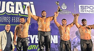 Kemer Belediye pehlivanı Kaya'dan büyük başarı