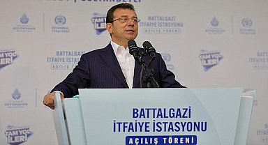 TBB ve İBB Başkanı Ekrem İmamoğlu, Sultanbeyli ve çevre ilçelere hizmet verecek Battalgazi Mahallesi İtfaiye İstasyonu'nu hizmete açtı