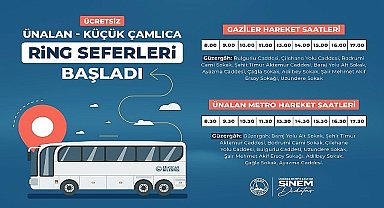 Üsküdar Belediyesi, Ünalan ve Küçük Çamlıca mahalleleri arasında ulaşım kolaylığı sağlamak amacıyla yeni bir ring hattında seferleri başlattı