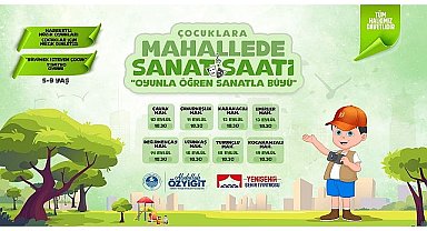 Yenişehir Belediyesinden kırsal mahallelerde çocuklar için renkli etkinlikler