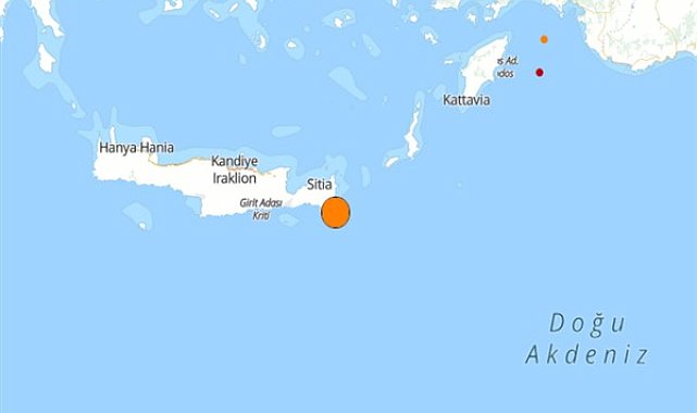 Akdeniz'de deprem