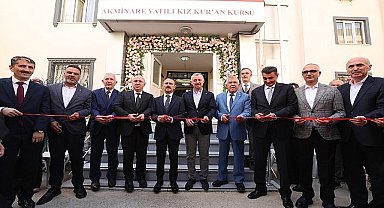 Akminare Yatılı Kız Kuran Kursu açılışına katılan Büyükakın; Güzel gönüllü insanlar güzel hizmetlere vesile olur