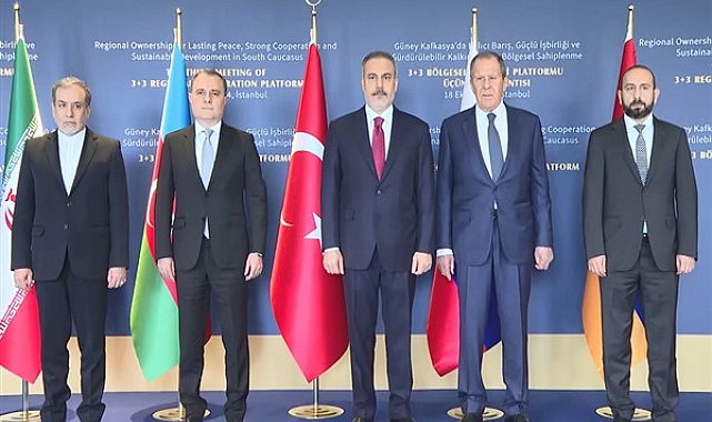 Bakan Fidan, 3+3 Güney Kafkasya Bölgesel İşbirliği Platformuna ev sahipliği yaptı