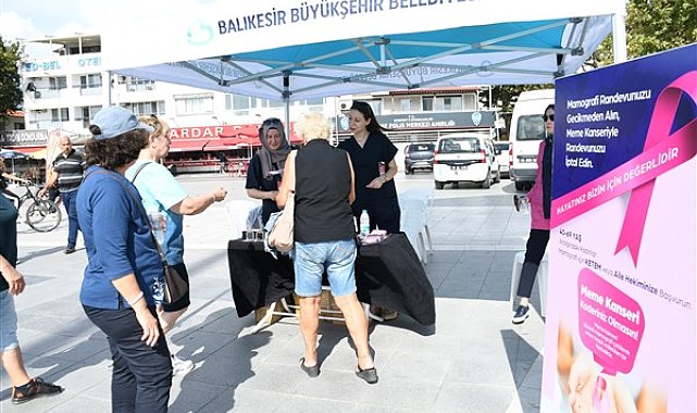 Balıkesir Büyükşehir'den kanserle mücadele standı