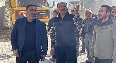 Başkan Altay ve AK Parti Konya Milletvekili Özer, Doğanbey'de Çıkan Yangın Sonrası Bölgeyi Ziyaret Etti