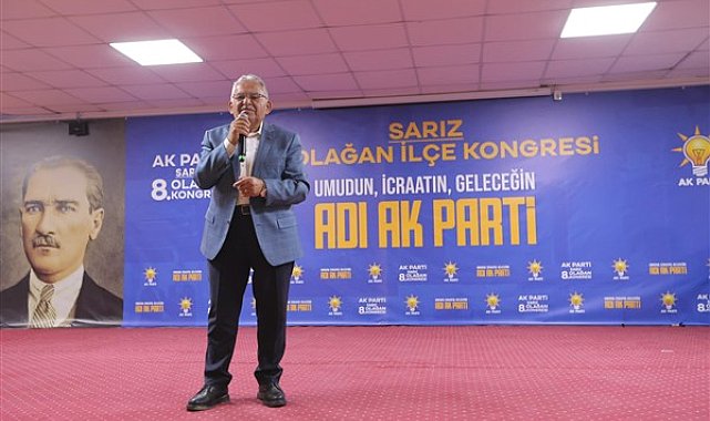 Başkan Büyükkılıç, AK Parti 8. Olağan Sarız İlçe Kongresi’ne katıldı