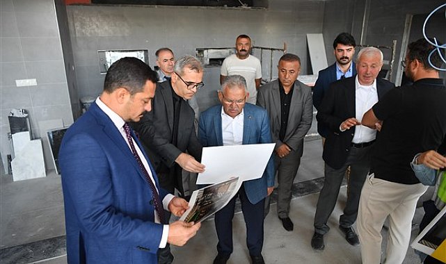Başkan Büyükkılıç, Mutfak Sanatları Merkezi inşaatını inceledi