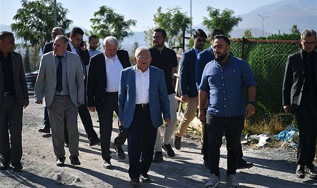 Başkan Büyükkılıç’tan Millet Bahçesi İl Halk Kütüphanesi inşaatında inceleme
