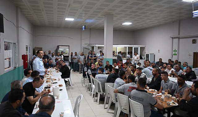 Başkan Eşki, temizlik işçileriyle bir araya geldi
