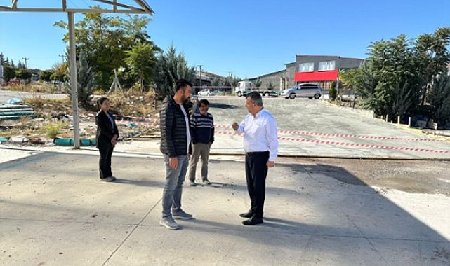 Başkan Koyuncu, Emirdağ Otogarı'ndaki çalışmaları inceledi