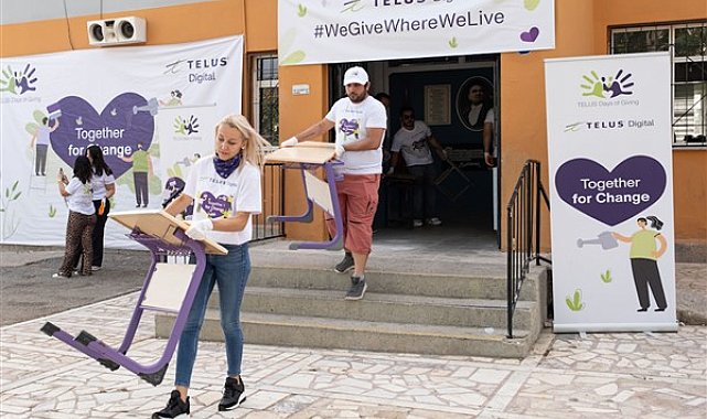 Çamönü Naile Karadeniz İlköğretim Okulu, TELUS Digital Türkiye ekibi tarafından yenilendi