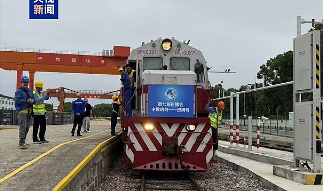 ‘‘CIIE Treni’’ Shanghai’ye ulaştı