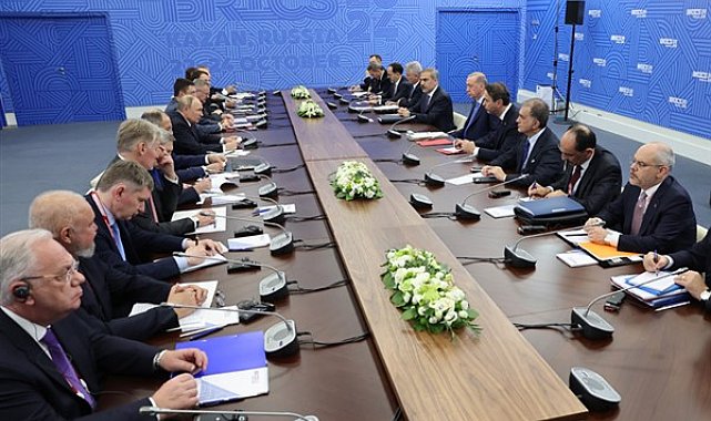 Cumhurbaşkanı Erdoğan, Rusya Federasyonu Devlet Başkanı Putin ile bir araya geldi