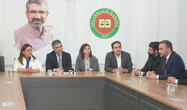 DBB Eş Başkanları Bucak ve Hatun’dan Diyarbakır Barosu’na ziyaret