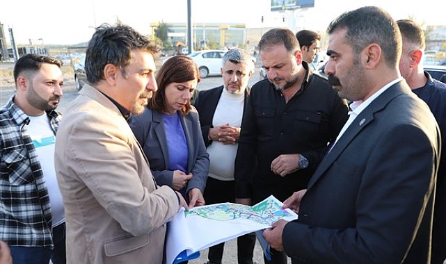 DBB Eş Başkanları Bucak ve Hatun’dan yapımı süren bulvarlarda inceleme
