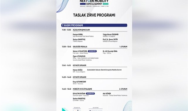 Geleceğin Mobilite Dünyası, 7-9 Kasım'da NextGen Mobility 2024'te şekilleniyor