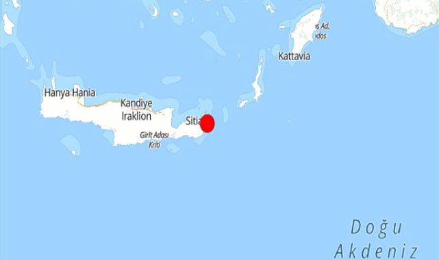 Girit Adası'nda deprem