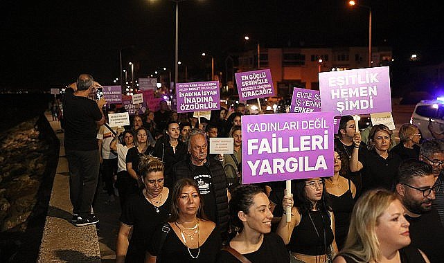 Güzelbahçe Şiddete Karşı Yürüdü