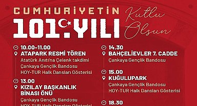 Hüseyin Can Güner: “Cumhuriyetimizin 101. yılında, cumhuriyetimizi yaşatma inancıyla Atamızın ebedi istirahatgahı Anıtkabir'deyiz.