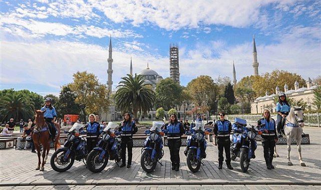 İstanbul’da motosikletli ve atlı kadın zabıtalar görevde