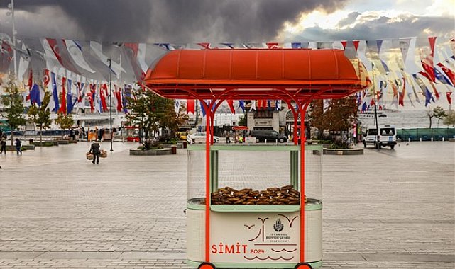 İstanbul’un yeni simit arabaları Beşiktaş Meydanı’nda