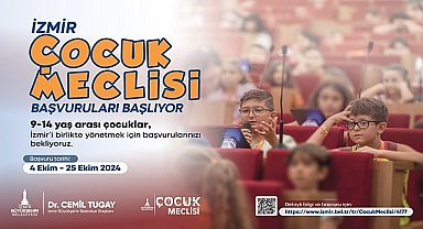 İzmir Çocuk Meclisi başvuruları başlıyor
