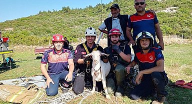 İzmir İtfaiyesi'nden yürekleri ısıtan kurtarma operasyonu