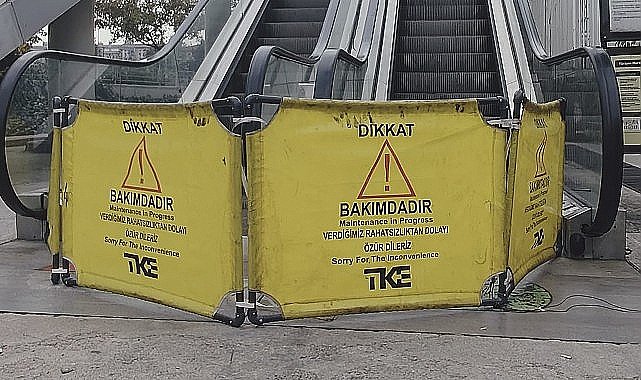 İzmit'teki yürüyen merdivene motor tadilatı