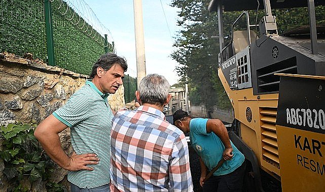Kartepe pırıl pırıl asfalta kavuşuyor.