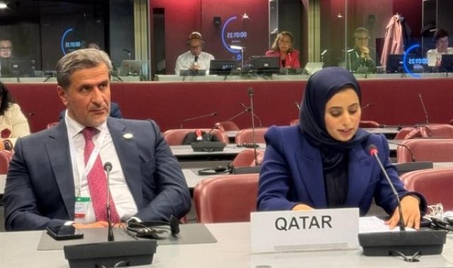 Katar Devleti Daimi Temsilcisi Yardımcısı El Suveydi, Cenevre’de konferansa katıldı